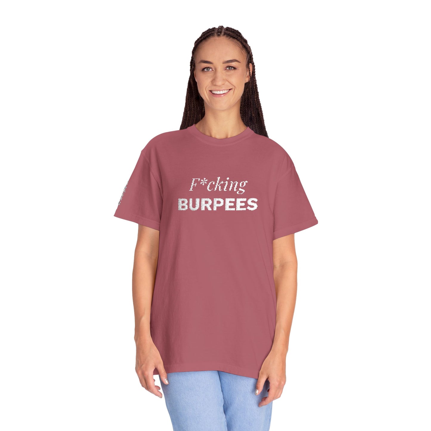 T-shirt unisex brodé « Fucking Burpees »