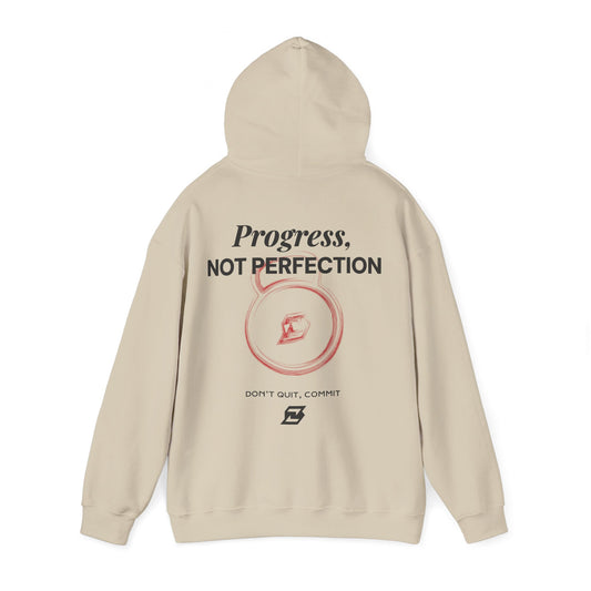 Hoodie unisex Design « Progress not perfection »