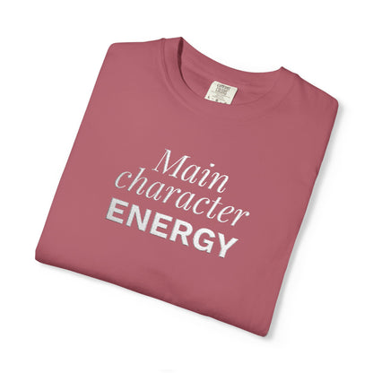 T-shirt unisex brodé « Main Character Energy »