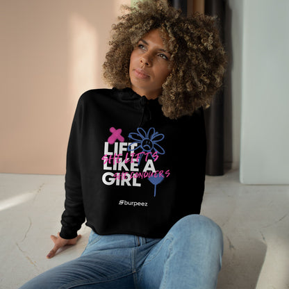 Crop hoodie Femme “Lift Like a Girl”