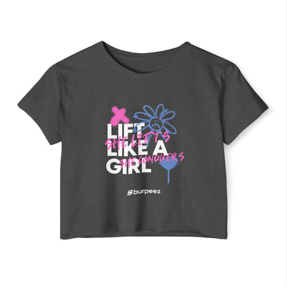Crop top Femme “Lift Like a Girl”