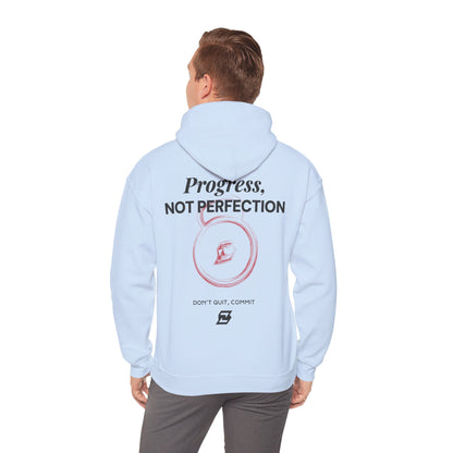 Hoodie unisex Design « Progress not perfection »