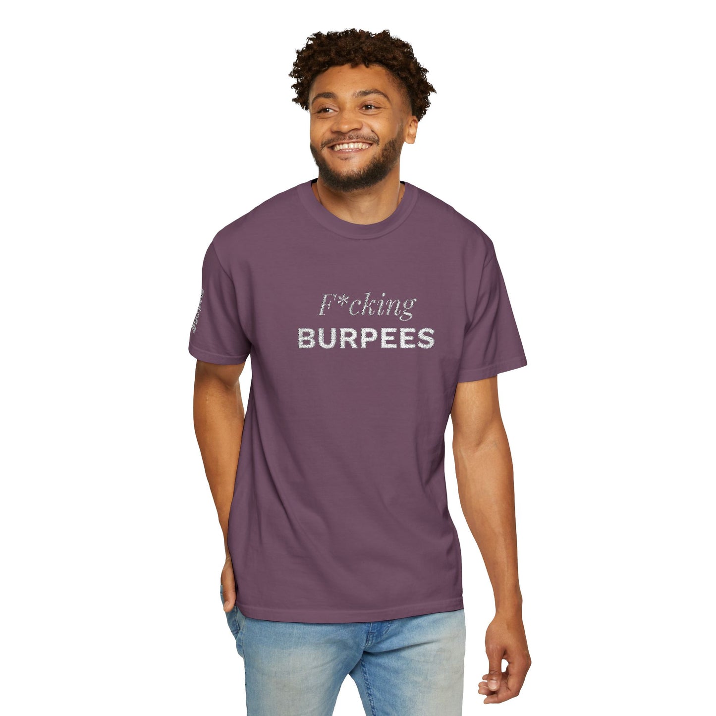 T-shirt unisex brodé « Fucking Burpees »