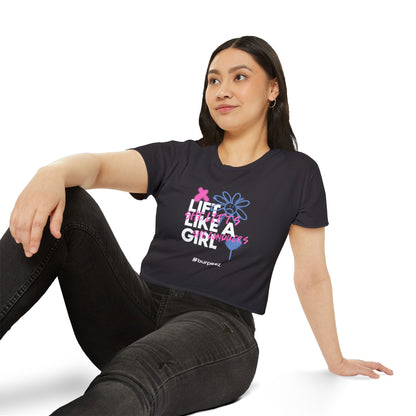 Crop top Femme “Lift Like a Girl”