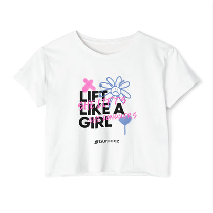 Crop top Femme “Lift Like a Girl”