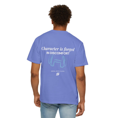 T-shirt unisex Design « Character is forged in discomfort »