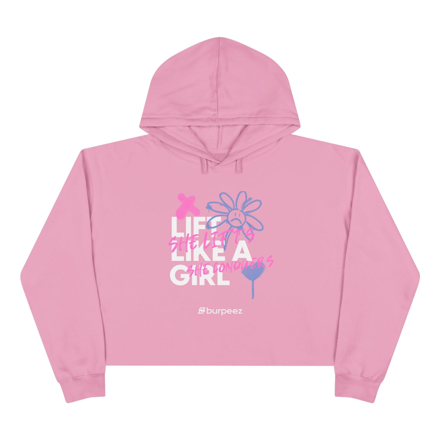 Crop hoodie Femme “Lift Like a Girl”