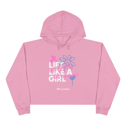 Crop hoodie Femme “Lift Like a Girl”