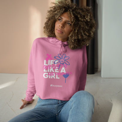 Crop hoodie Femme “Lift Like a Girl”