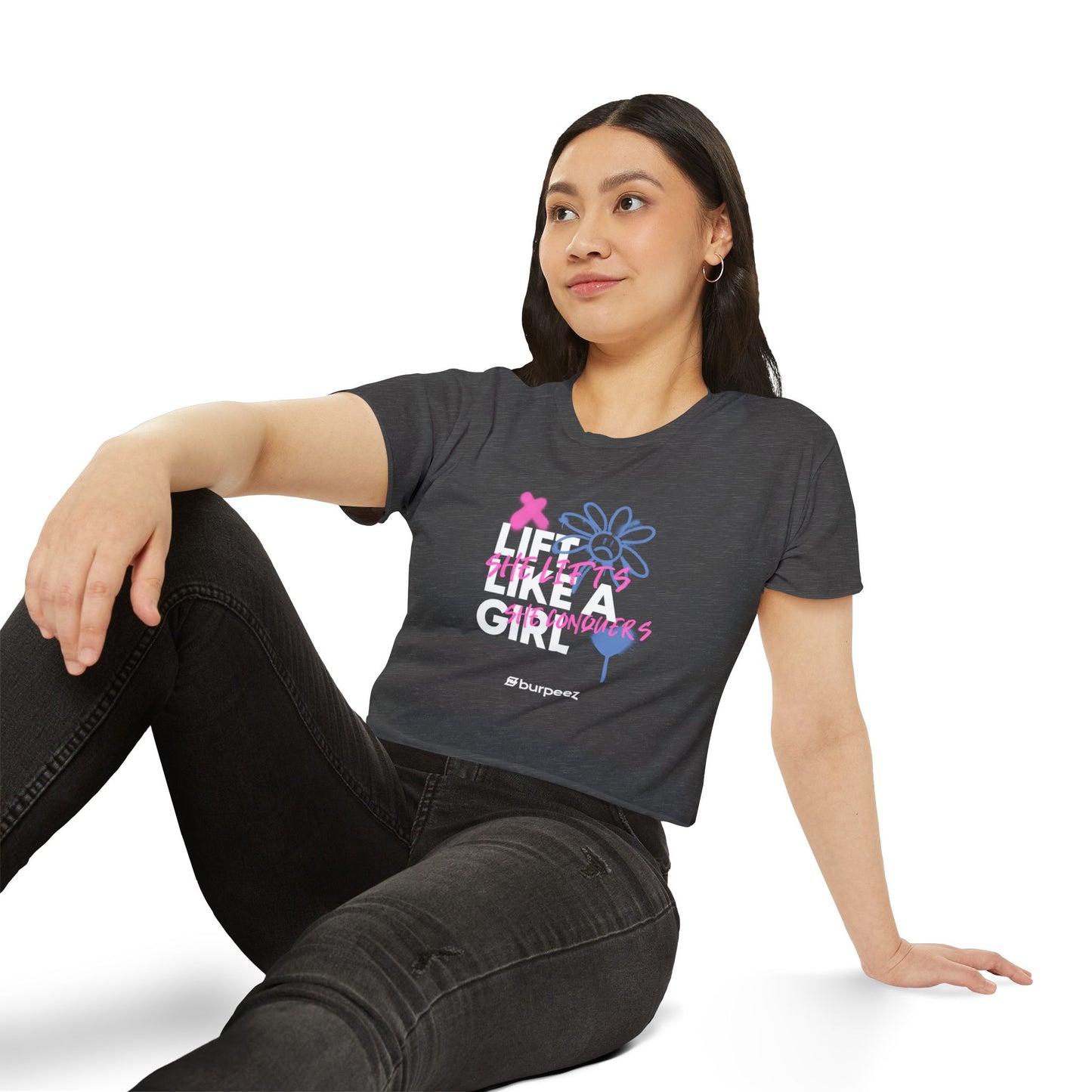 Crop top Femme “Lift Like a Girl”