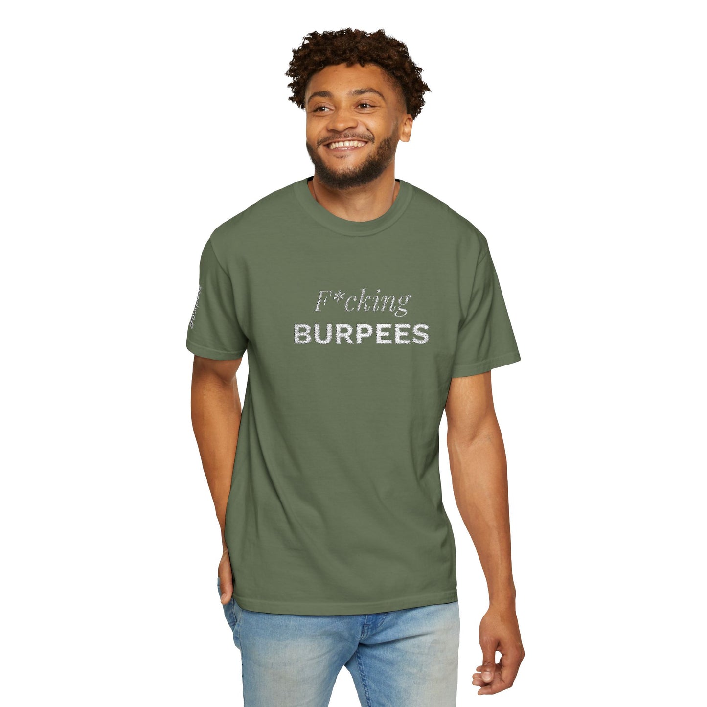 T-shirt unisex brodé « Fucking Burpees »
