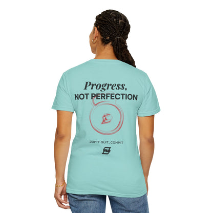 T-shirt unisex Design « Progress not perfection »