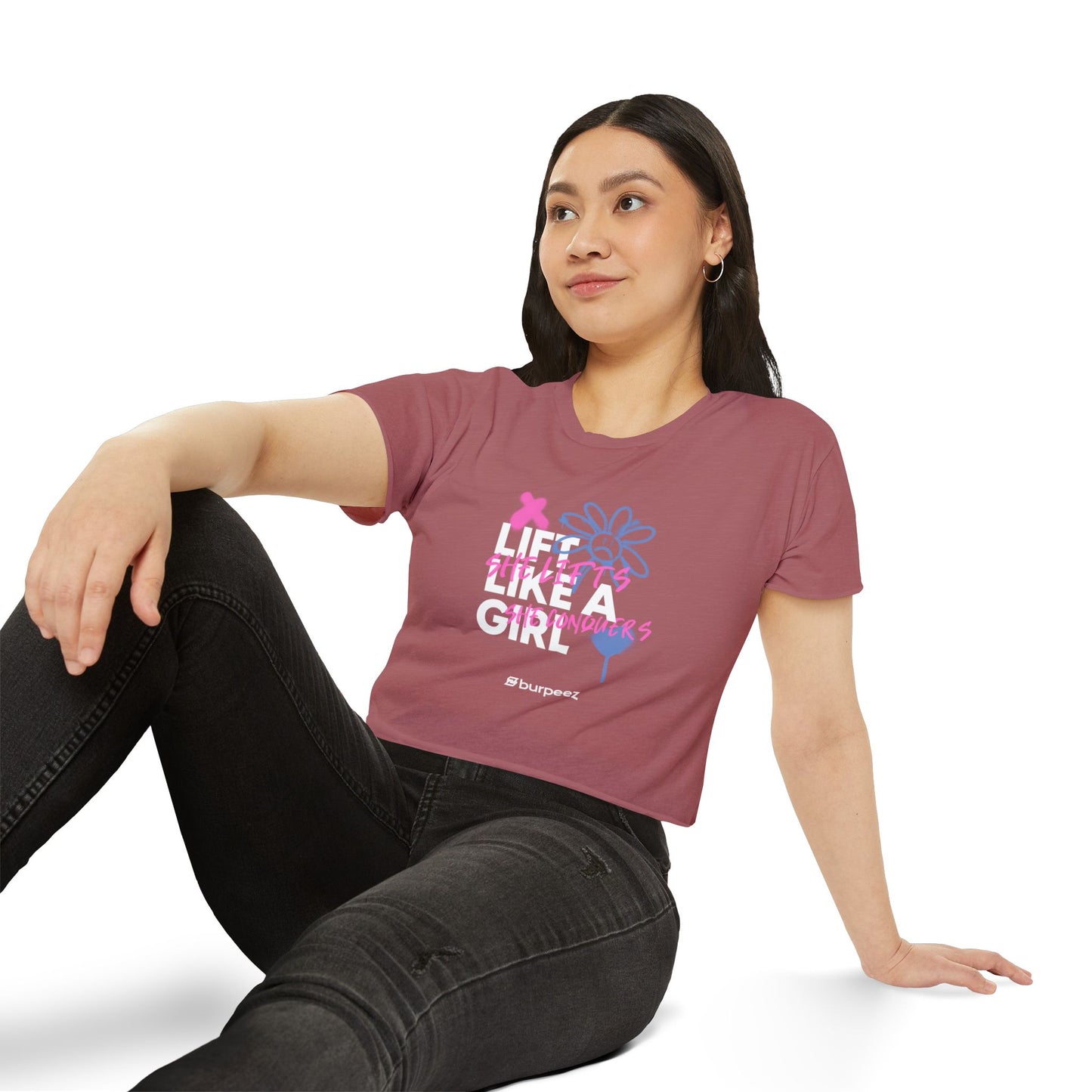 Crop top Femme “Lift Like a Girl”