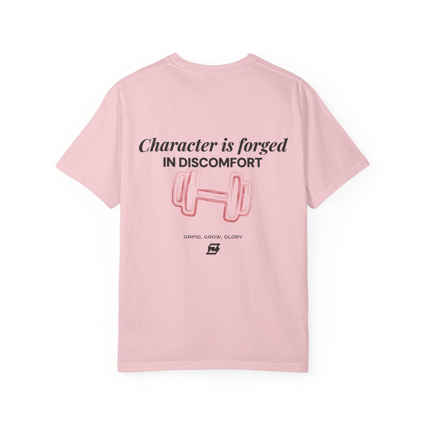 T-shirt unisex Design « Character is forged in discomfort »
