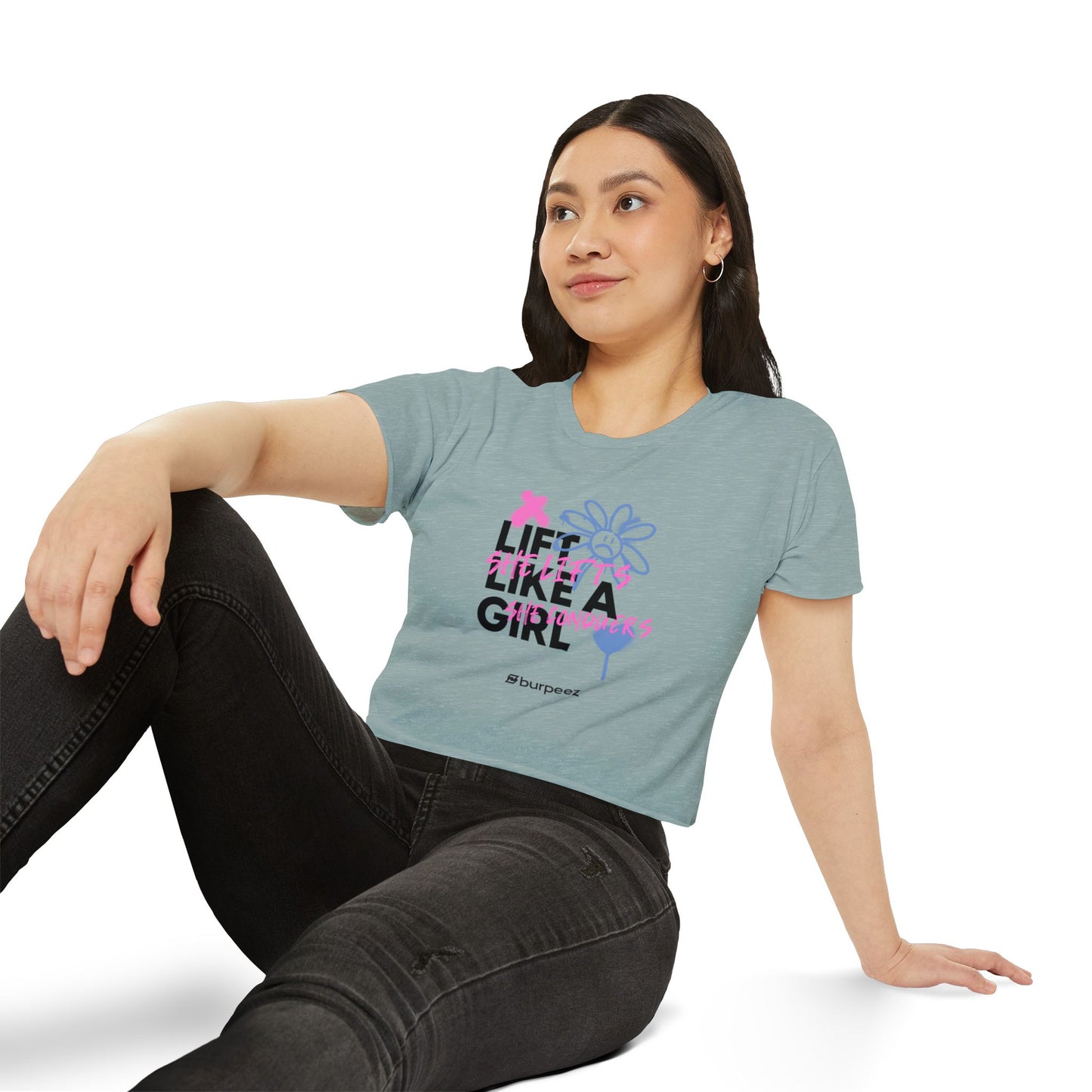 Crop top Femme “Lift Like a Girl”