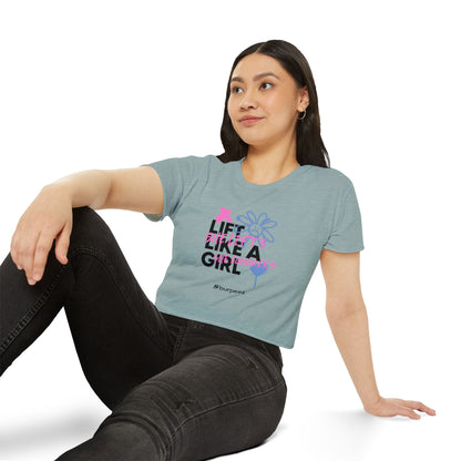 Crop top Femme “Lift Like a Girl”