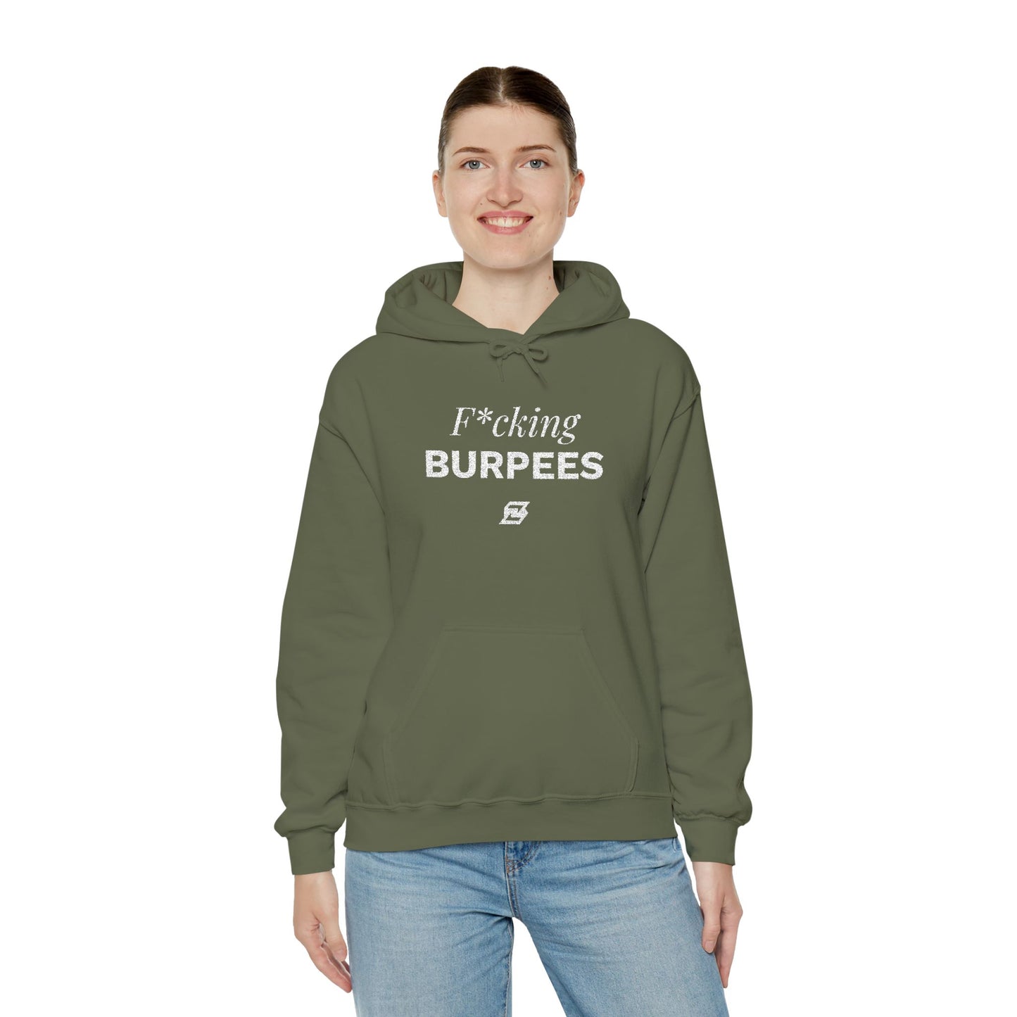 Hoodie unisex brodé « Fucking Burpees »