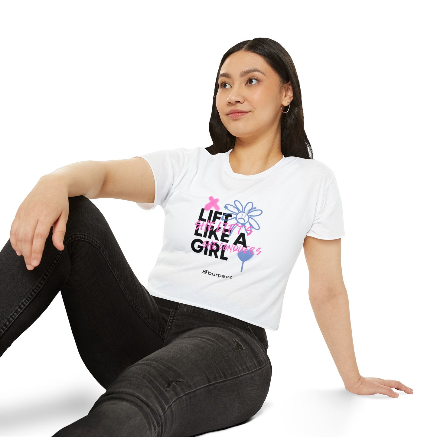 Crop top Femme “Lift Like a Girl”