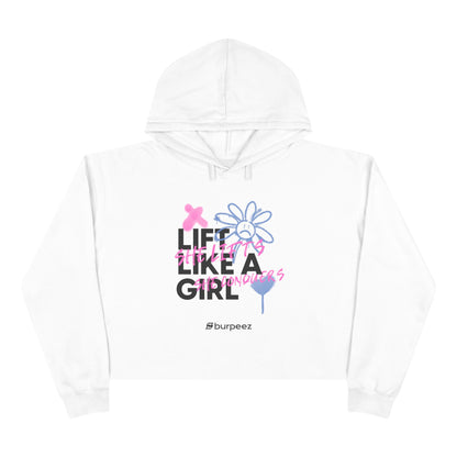 Crop Hoodie Femme "Lift Like A Girl"