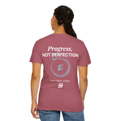 T-shirt unisex Design « Progress not perfection »