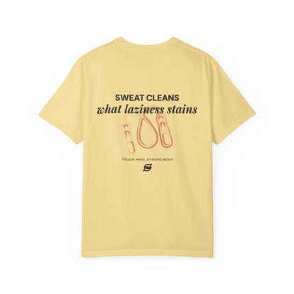 T-shirt unisex Design « Sweat cleans what laziness stains »