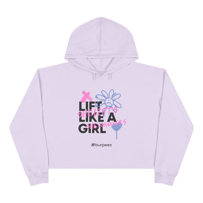 Crop Hoodie Femme "Lift Like A Girl"