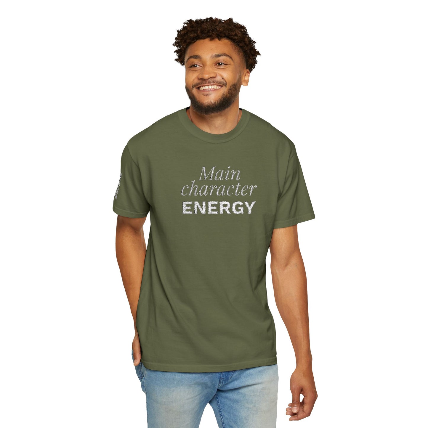T-shirt unisex brodé « Main Character Energy »