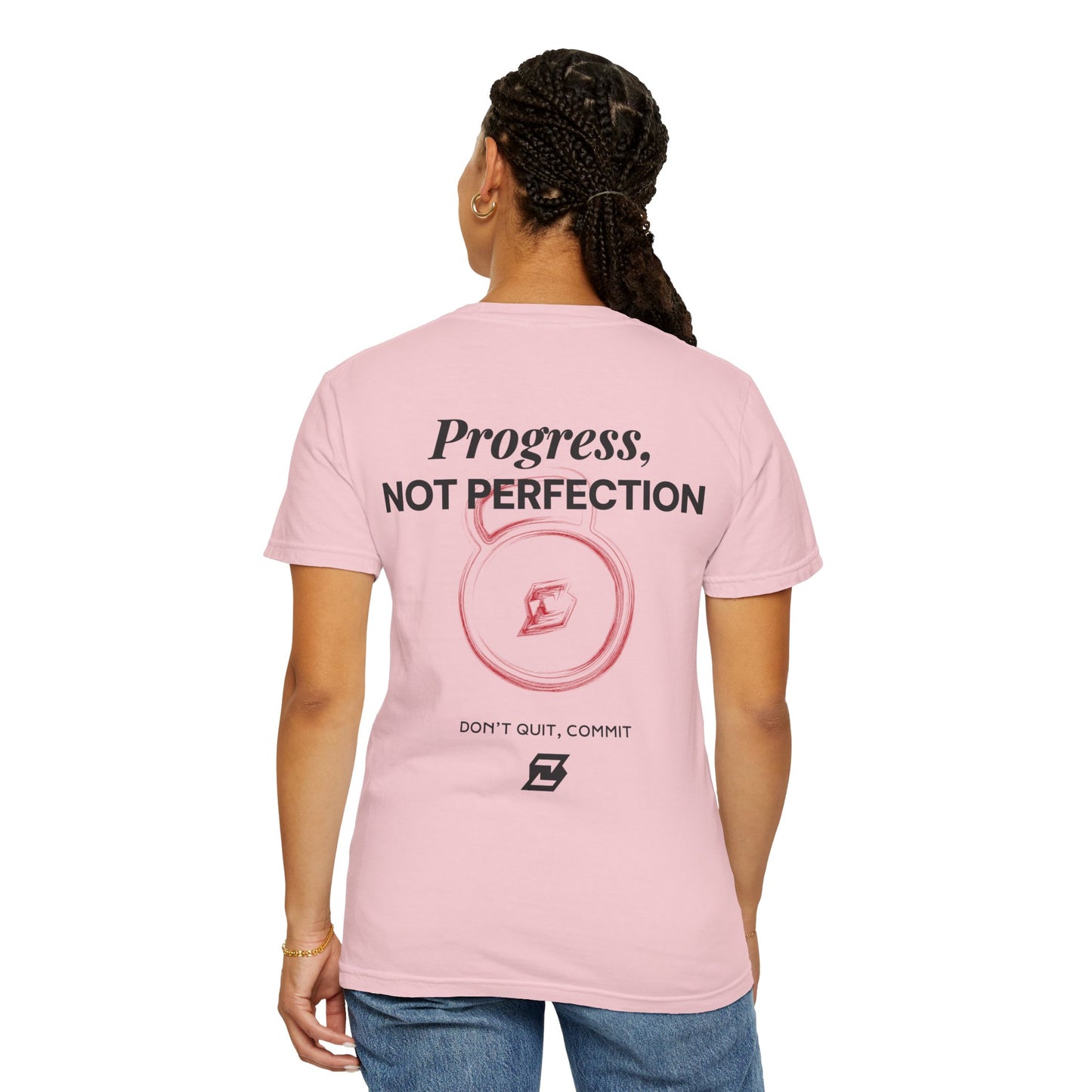 T-shirt unisex Design « Progress not perfection »