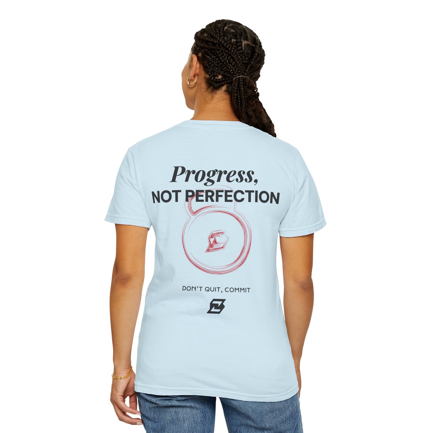 T-shirt unisex Design « Progress not perfection »