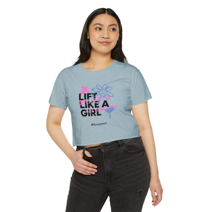 Crop top Femme “Lift Like a Girl”