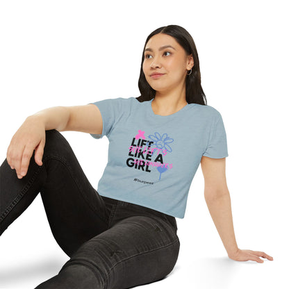 Crop top Femme “Lift Like a Girl”