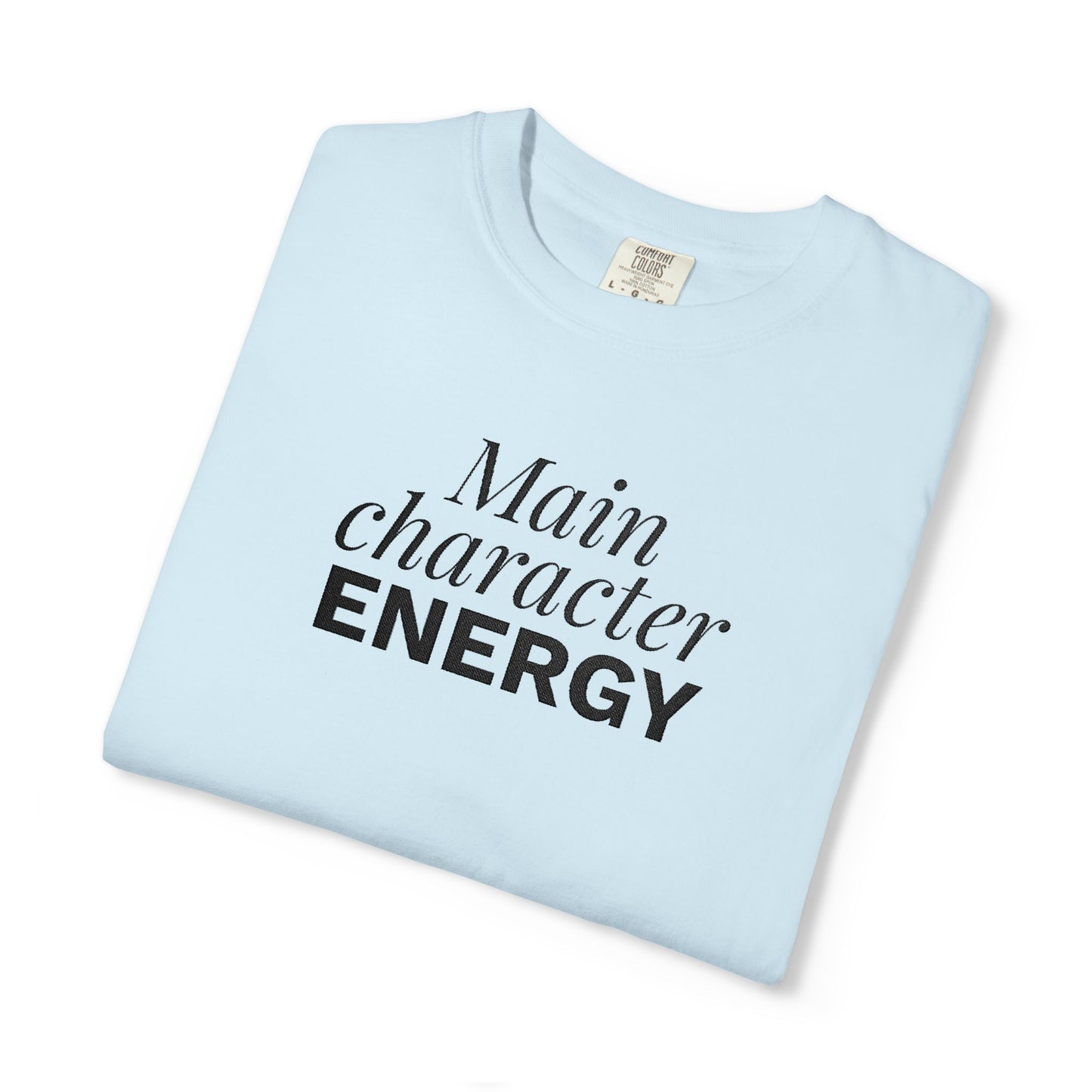 T-shirt unisex brodé « Main Character Energy »