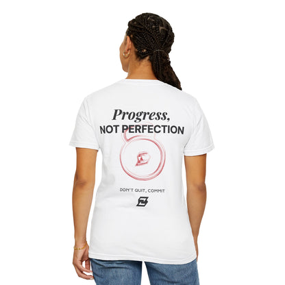 T-shirt unisex Design « Progress not perfection »