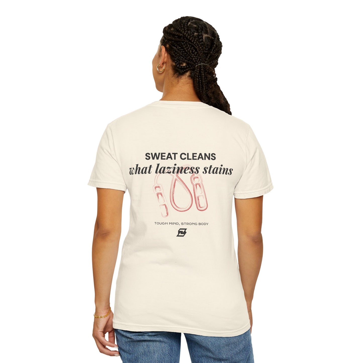 T-shirt unisex Design « Sweat cleans what laziness stains »