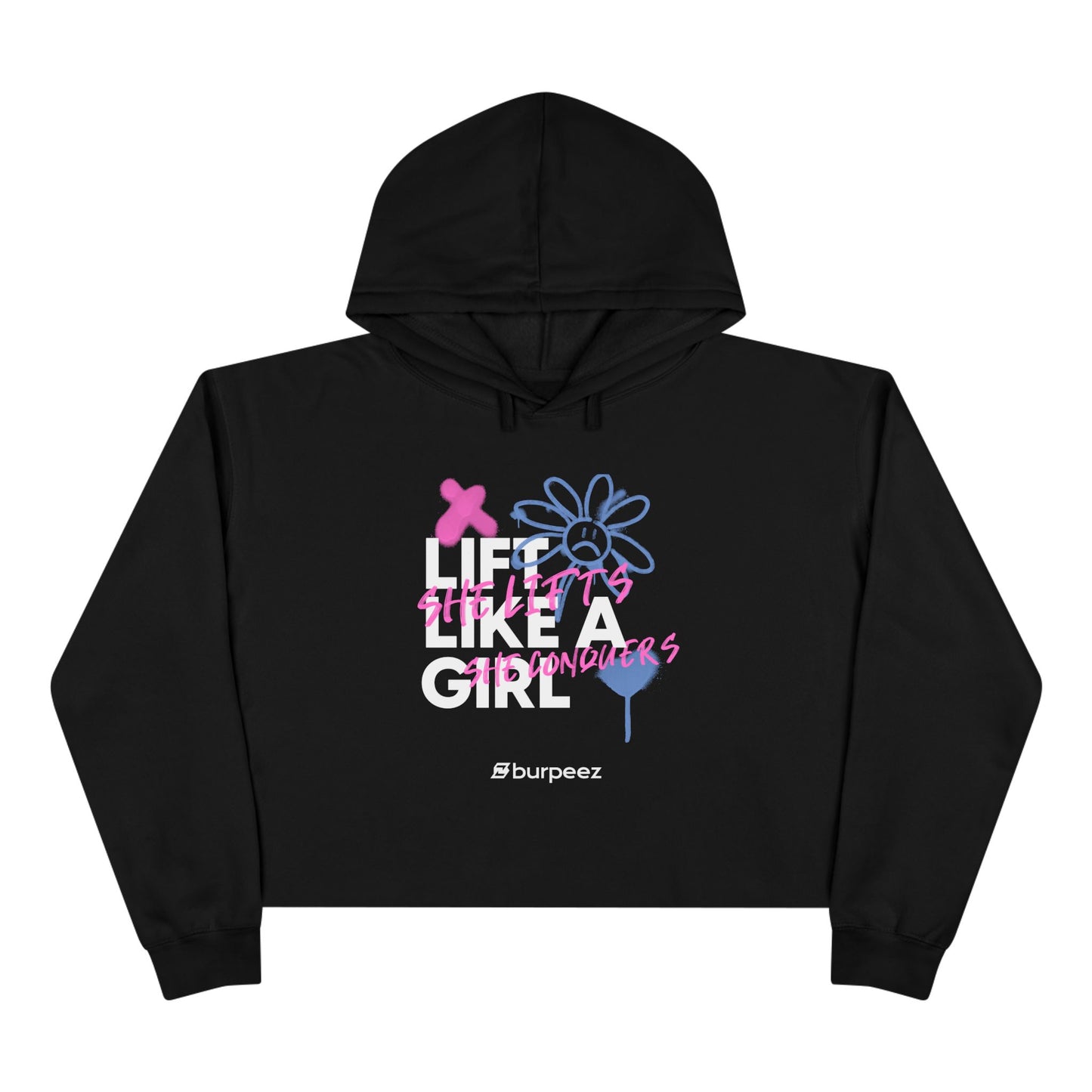 Crop hoodie Femme “Lift Like a Girl”