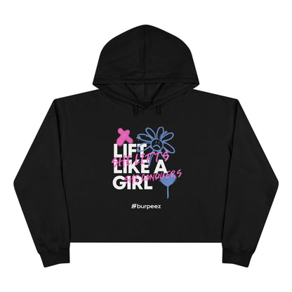 Crop hoodie Femme “Lift Like a Girl”