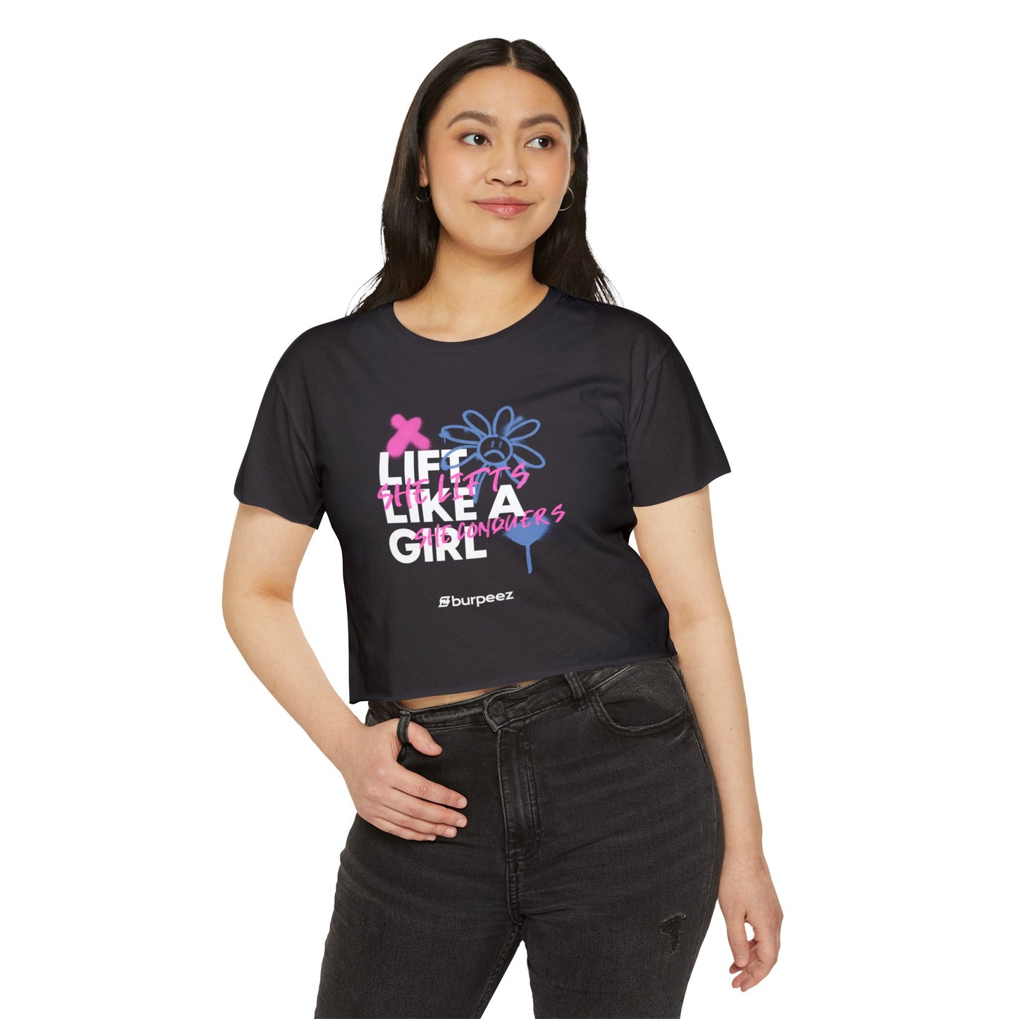 Crop top Femme “Lift Like a Girl”