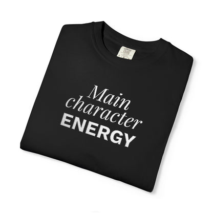 T-shirt unisex brodé « Main Character Energy »