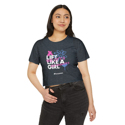 Crop top Femme “Lift Like a Girl”