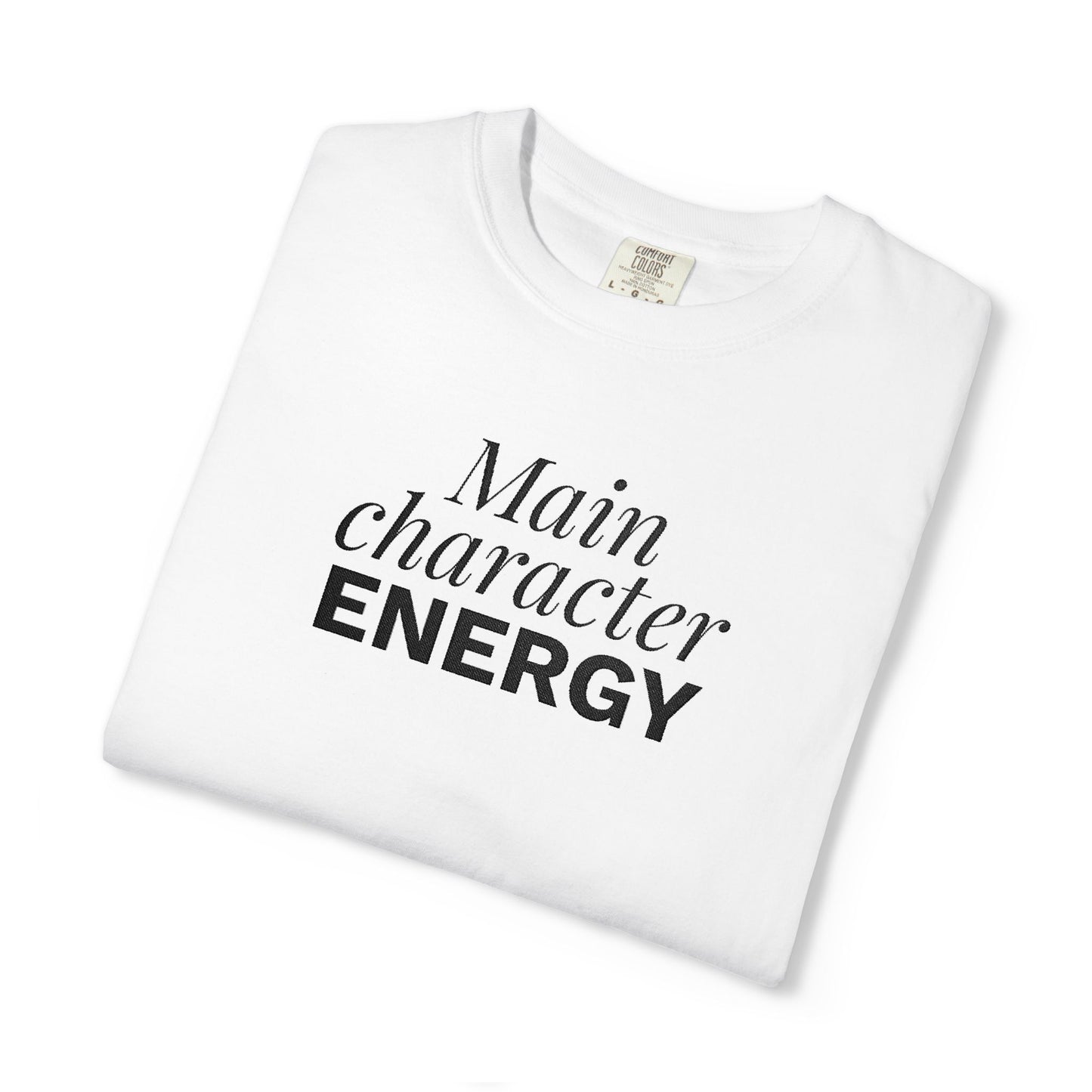 T-shirt unisex brodé « Main Character Energy »