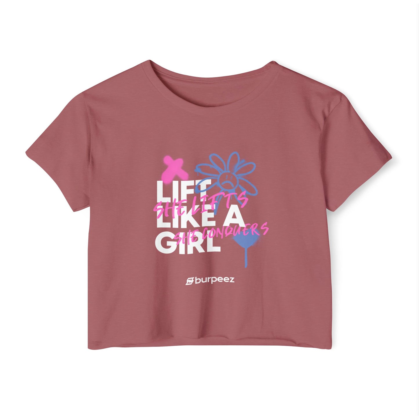Crop top Femme “Lift Like a Girl”