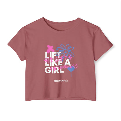 Crop top Femme “Lift Like a Girl”
