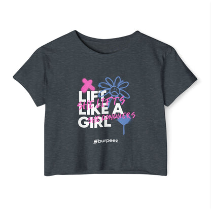 Crop top Femme “Lift Like a Girl”