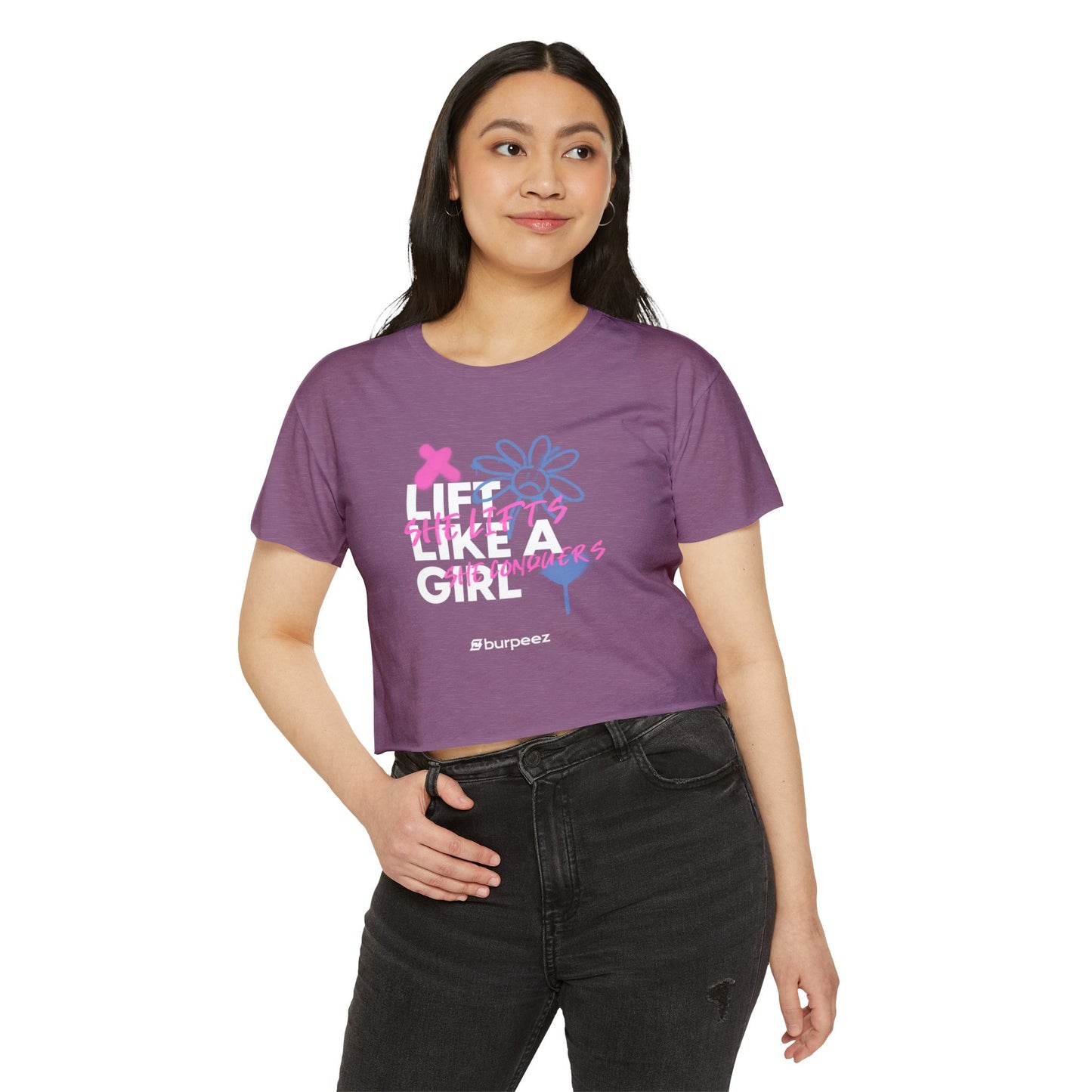 Crop top Femme “Lift Like a Girl”