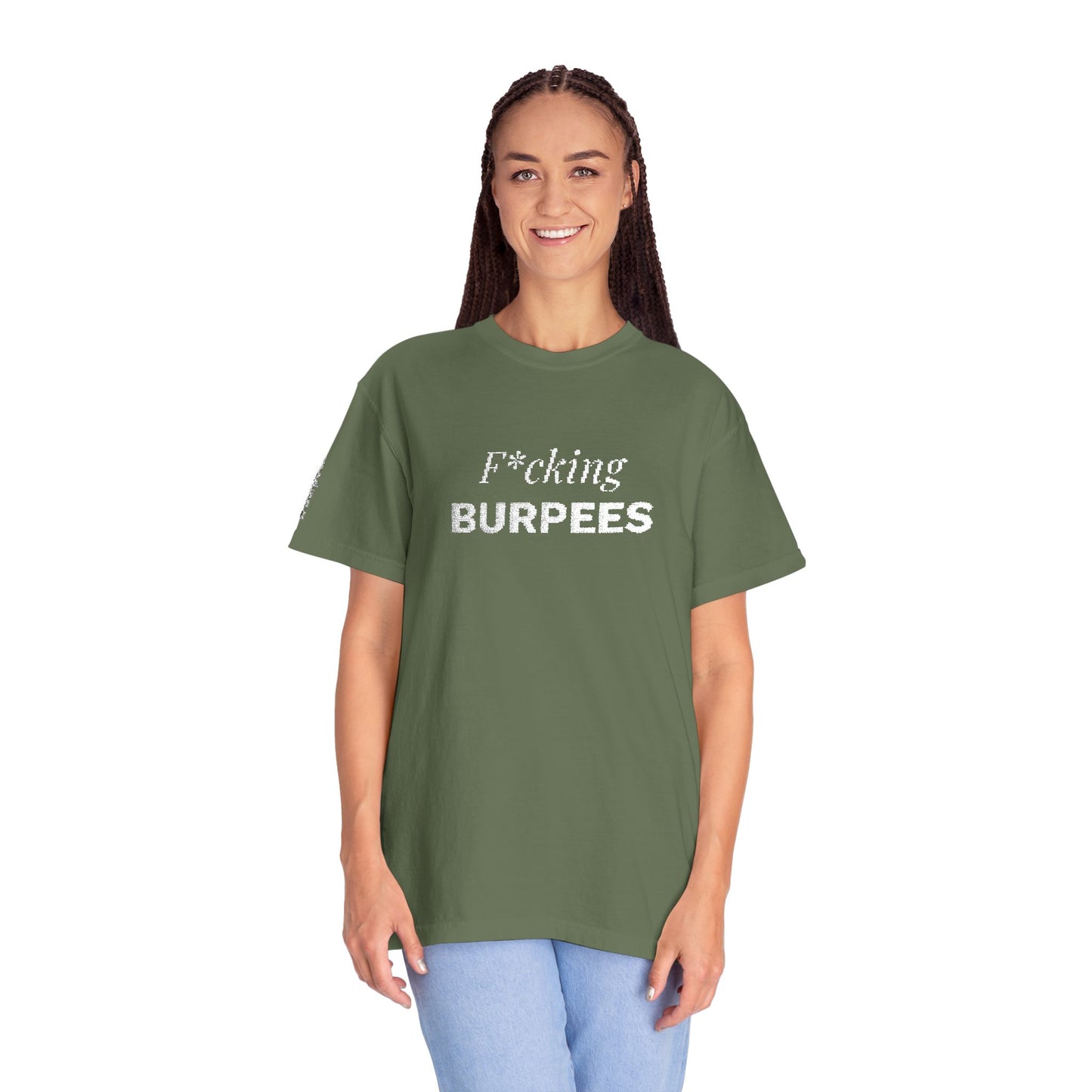T-shirt unisex brodé « Fucking Burpees »