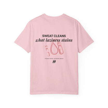 T-shirt unisex Design « Sweat cleans what laziness stains »