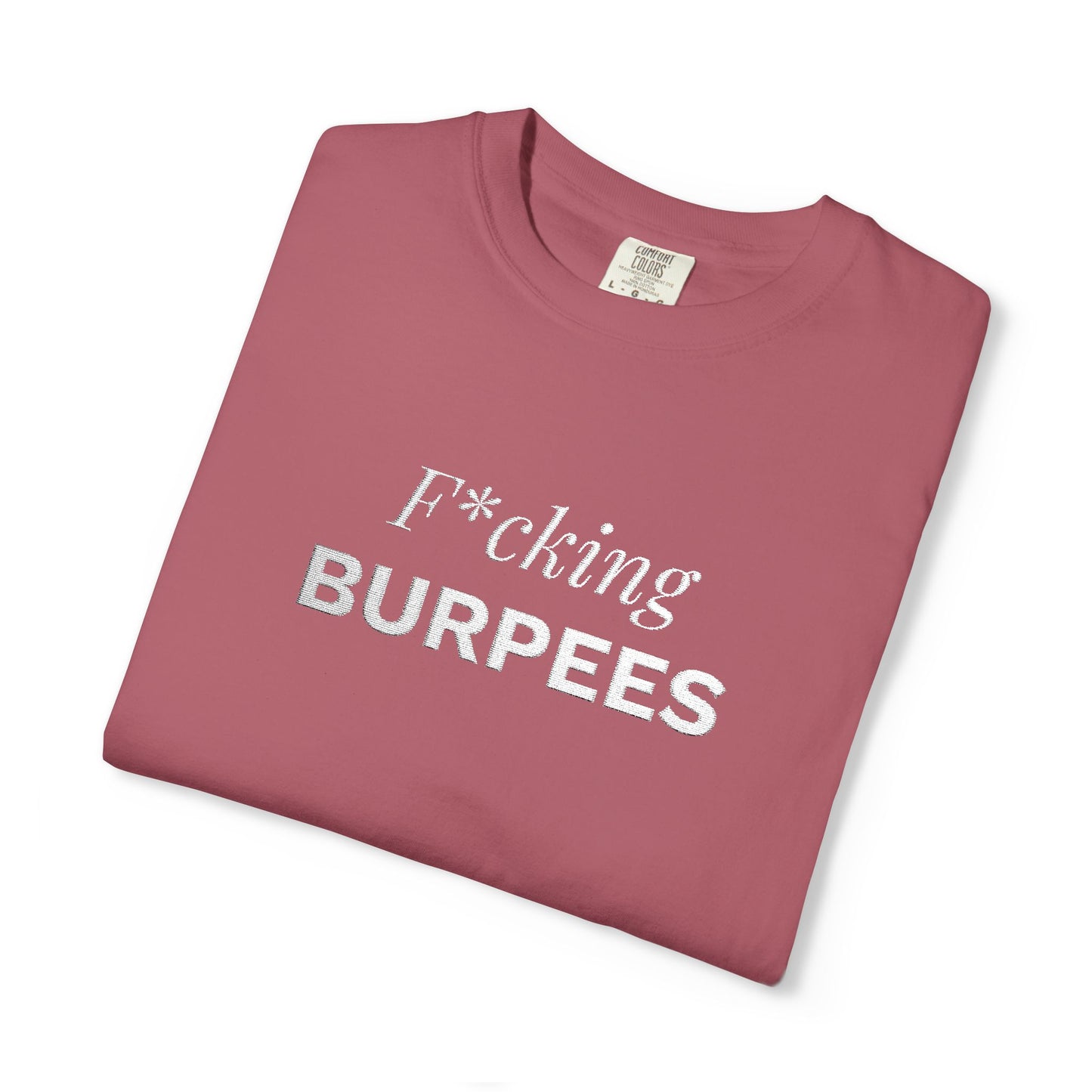 T-shirt unisex brodé « Fucking Burpees »