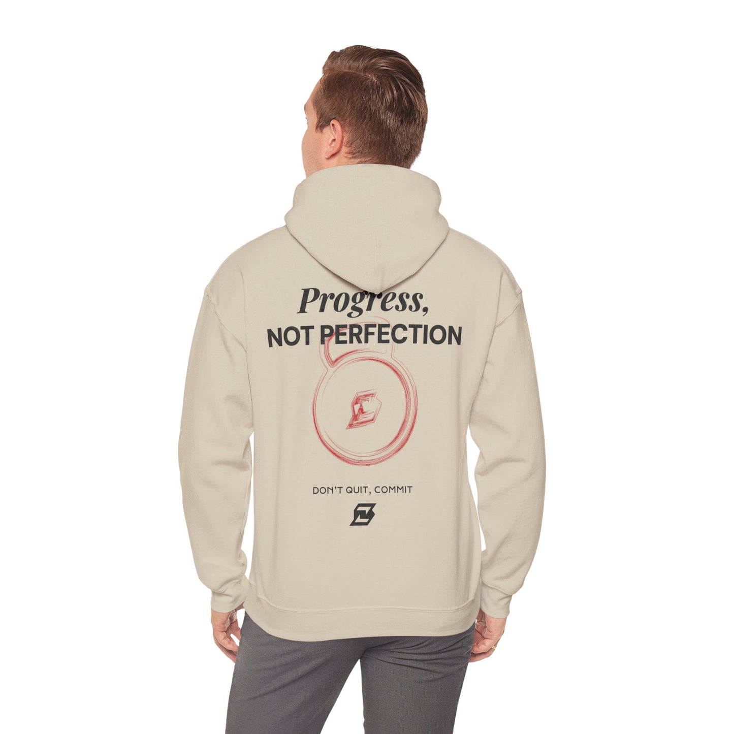 Hoodie unisex Design « Progress not perfection »