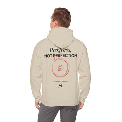 Hoodie unisex Design « Progress not perfection »