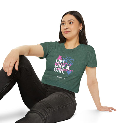 Crop top Femme “Lift Like a Girl”